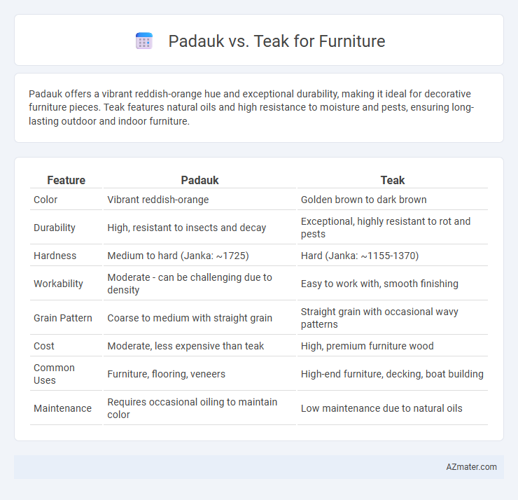 Padauk vs. Teak for Furniture - What is The Difference?