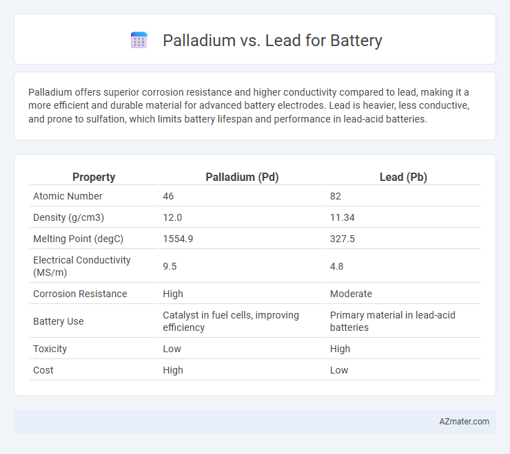 Palladium vs. Lead for Battery - What is The Difference?