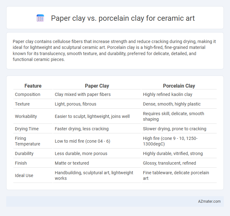 Paper clay vs. porcelain clay for ceramic art - What is The Difference?