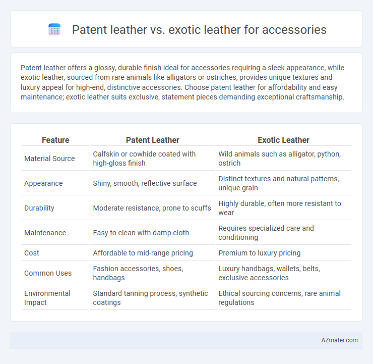 Patent leather vs. exotic leather for accessories - What is The Difference?