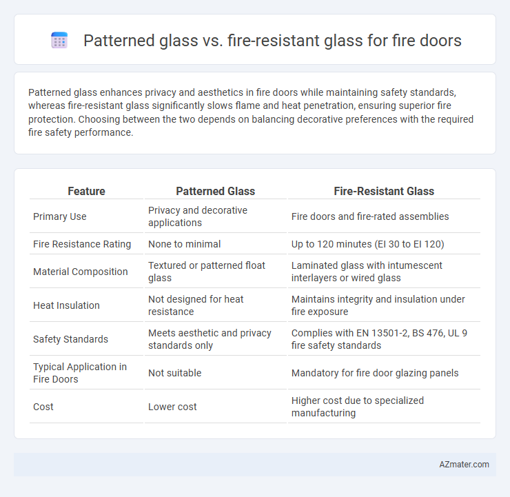 Patterned glass vs. fire-resistant glass for fire doors - What is The Difference?