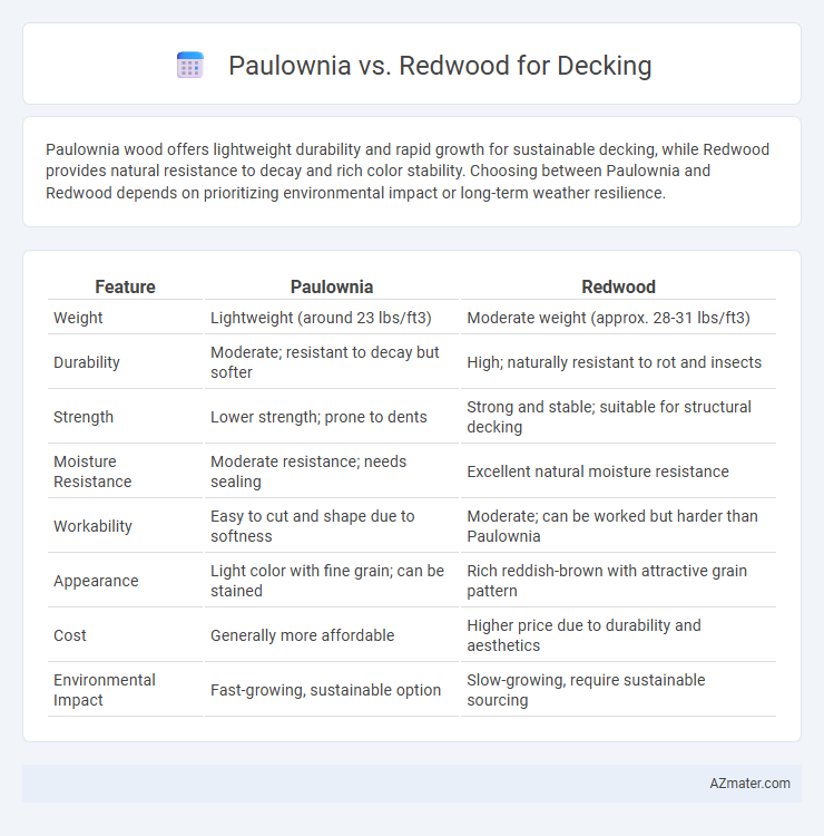 Paulownia vs. Redwood for Decking - What is The Difference?