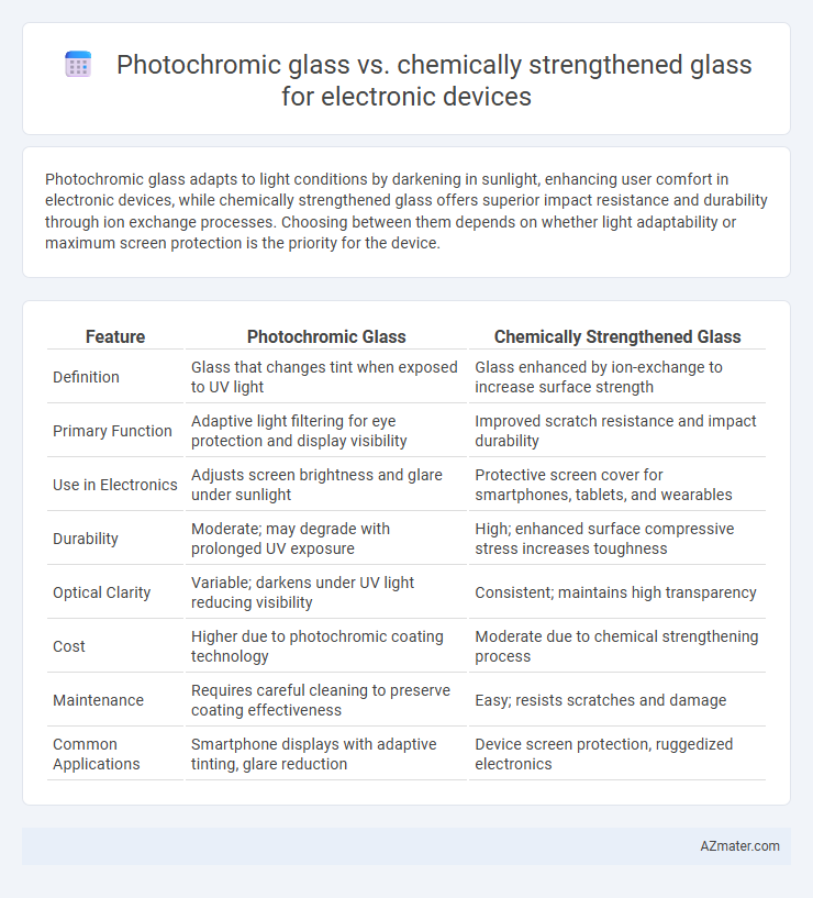 Photochromic glass vs. chemically strengthened glass for electronic devices - What is The Difference?