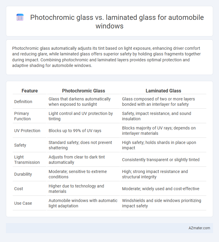 Photochromic glass vs. laminated glass for automobile windows - What is The Difference?