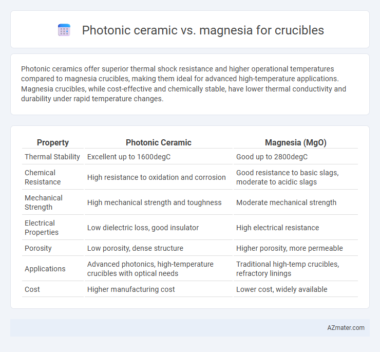 Photonic ceramic vs. magnesia for crucibles - What is The Difference?