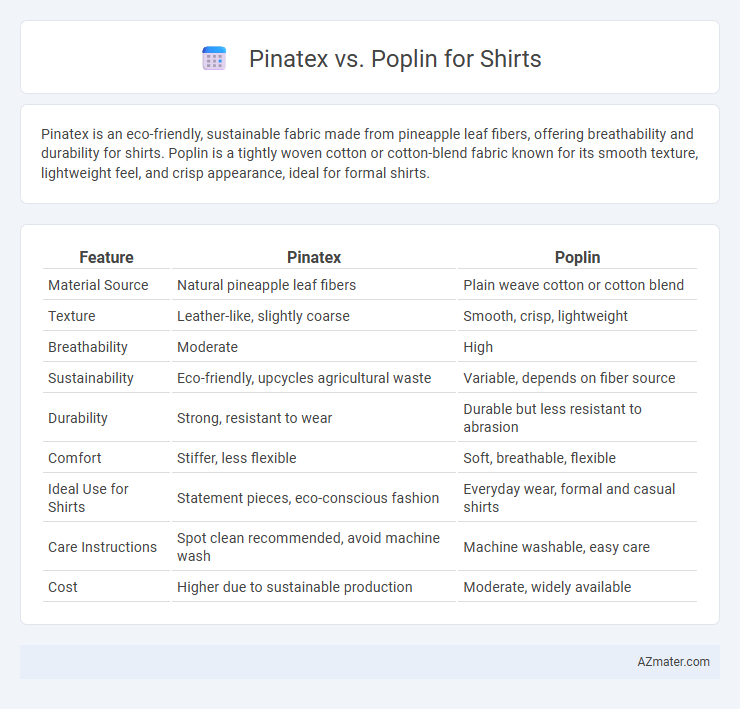 Pinatex vs. Poplin for Shirts - What is The Difference?