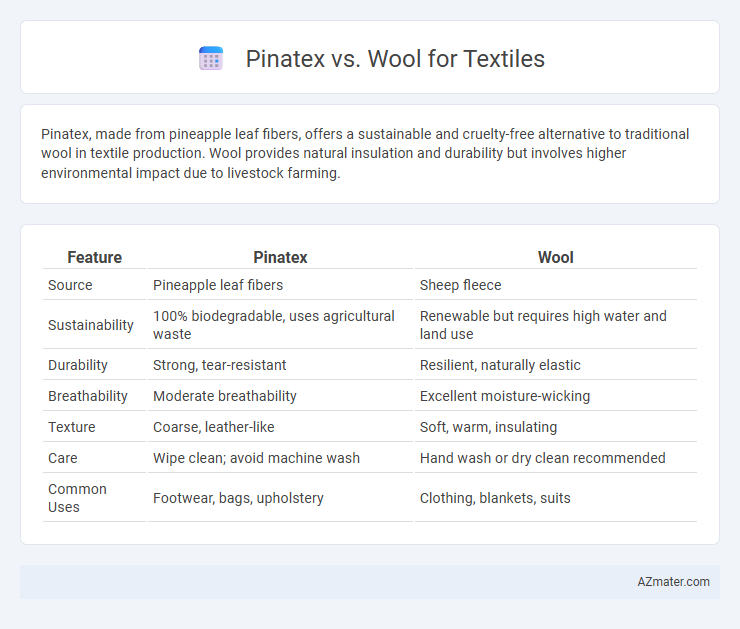 Pinatex vs. Wool for Textiles - What is The Difference?