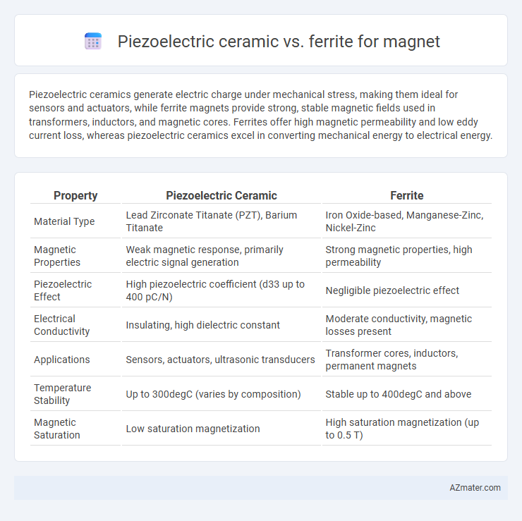 Piezoelectric ceramic vs. ferrite for magnet - What is The Difference?