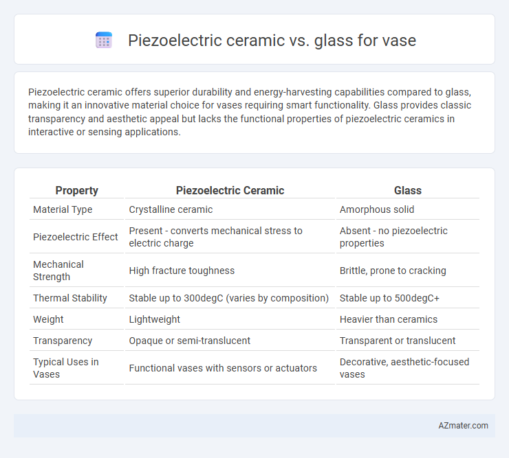 Piezoelectric ceramic vs. glass for vase - What is The Difference?