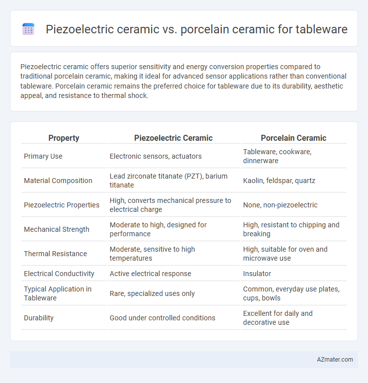 Piezoelectric ceramic vs. porcelain ceramic for tableware - What is The Difference?