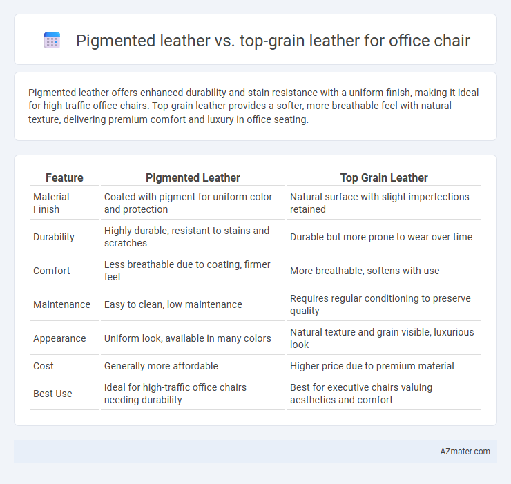 Pigmented leather vs. top-grain leather for office chair - What is The Difference?