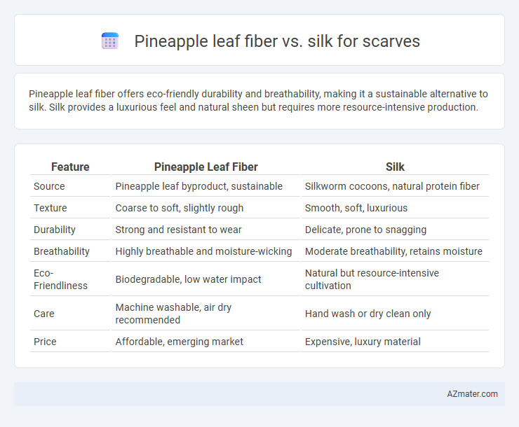 Pineapple leaf fiber vs. silk for scarves - What is The Difference?