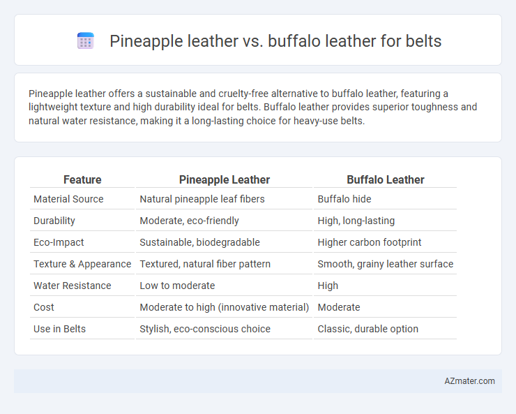 Pineapple leather vs. buffalo leather for belts - What is The Difference?