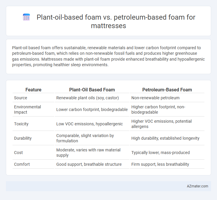 Plant-oil-based foam vs. petroleum-based foam for mattresses - What is The Difference?