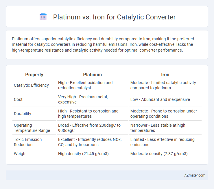 Platinum vs. Iron for Catalytic Converter - What is The Difference?