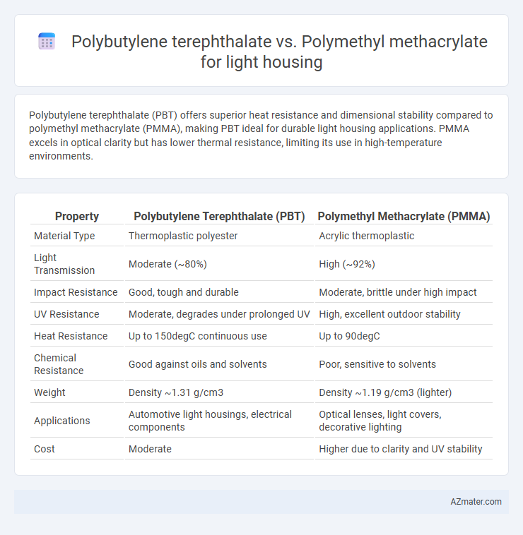 Polybutylene terephthalate vs. Polymethyl methacrylate for light housing - What is The Difference?
