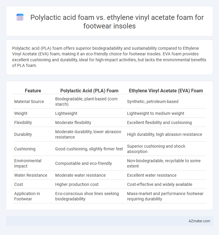 Polylactic acid foam vs. ethylene vinyl acetate foam for footwear insoles - What is The Difference?