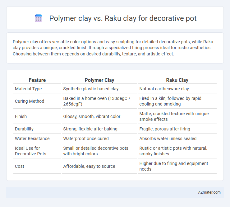 Polymer clay vs. Raku clay for decorative pot - What is The Difference?