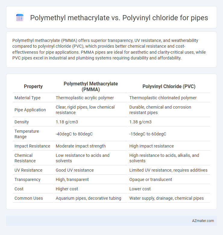 Polymethyl methacrylate vs. Polyvinyl chloride for pipes - What is The Difference?