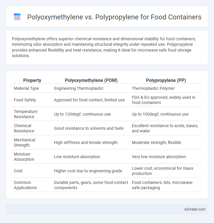 Polyoxymethylene vs. Polypropylene for Food Containers - What is The Difference?