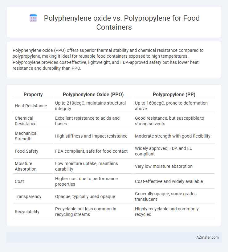 Polyphenylene oxide vs. Polypropylene for Food Containers - What is The Difference?