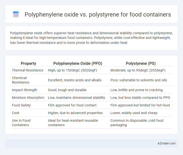 Polyphenylene oxide vs. polystyrene for food containers - What is The Difference?
