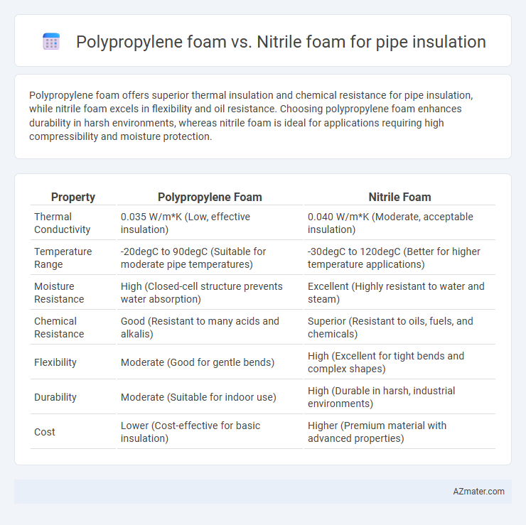 Polypropylene foam vs. Nitrile foam for pipe insulation - What is The Difference?