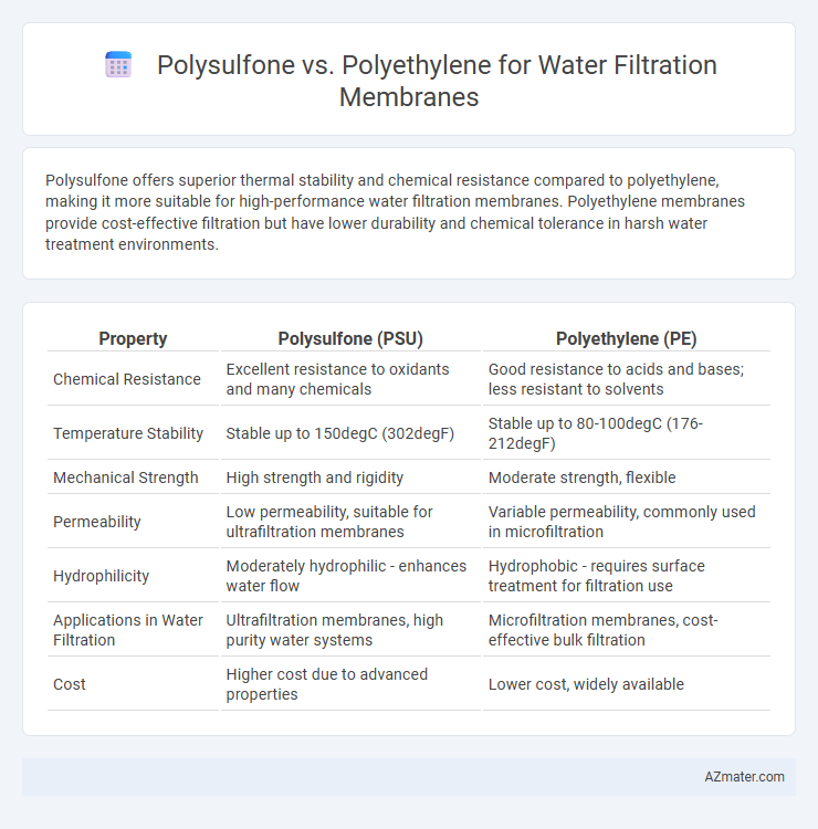 Polysulfone vs. Polyethylene for Water Filtration Membranes - What is The Difference?