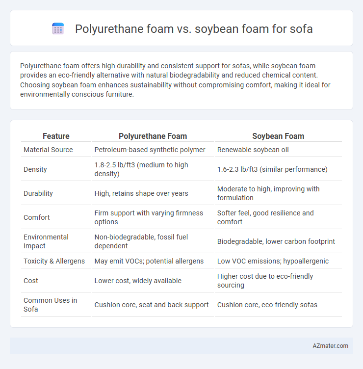 Polyurethane foam vs. soybean foam for sofa - What is The Difference?