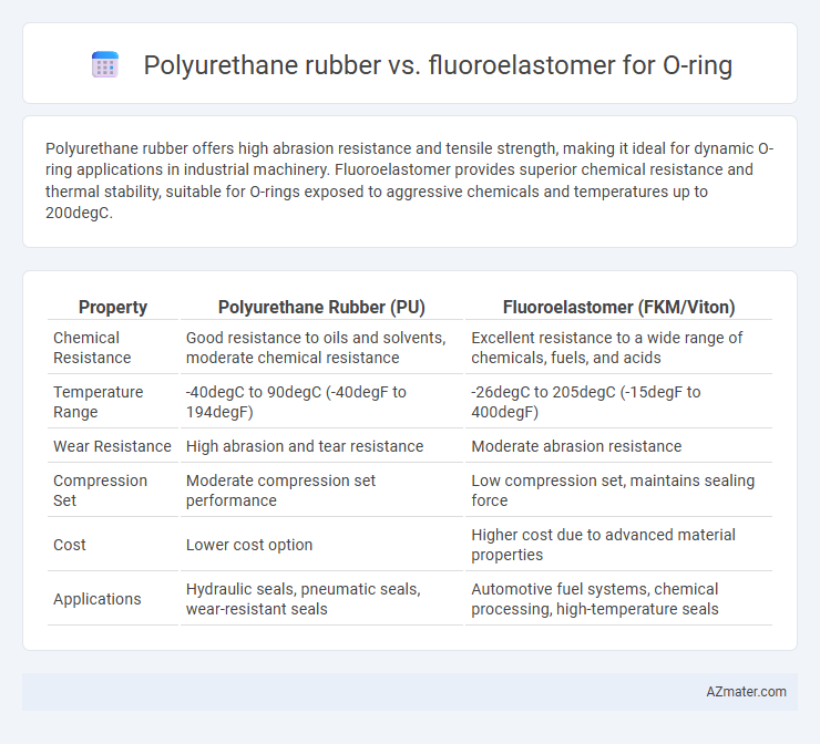 Polyurethane rubber vs. fluoroelastomer for O-ring - What is The Difference?