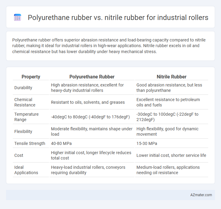 Polyurethane rubber vs. nitrile rubber for industrial rollers - What is The Difference?