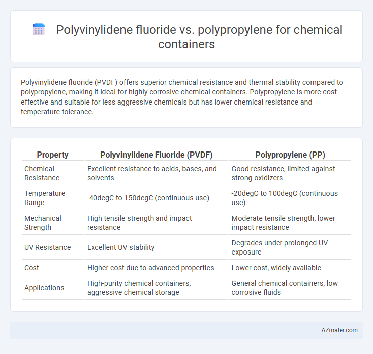 Polyvinylidene fluoride vs. polypropylene for chemical containers - What is The Difference?