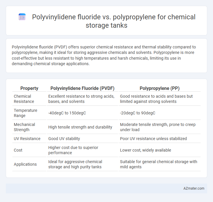 Polyvinylidene fluoride vs. polypropylene for chemical storage tanks - What is The Difference?