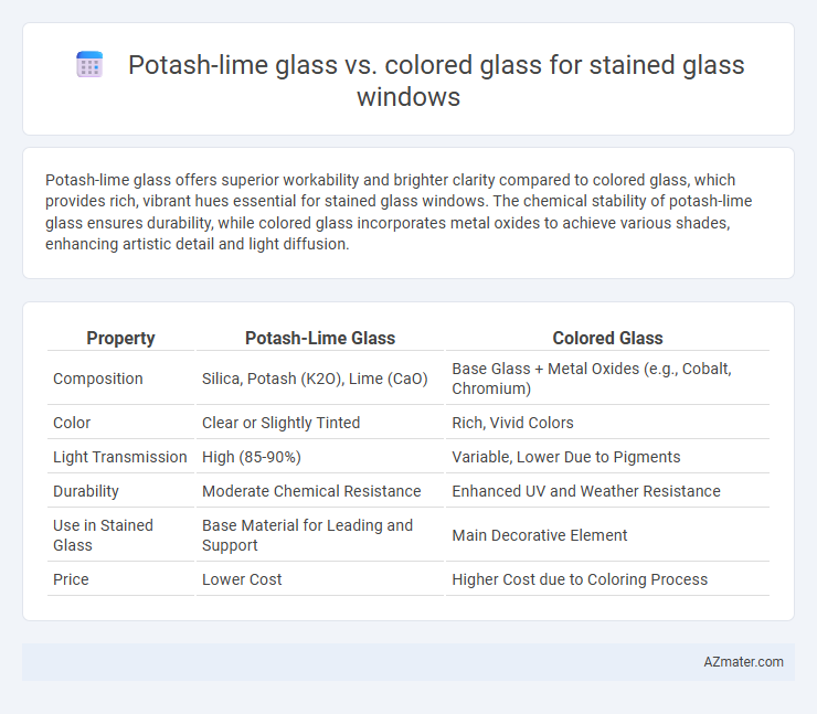 Potash-lime glass vs. colored glass for stained glass windows - What is The Difference?