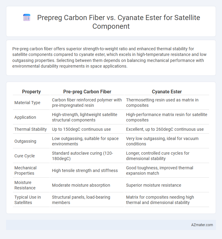 Prepreg Carbon Fiber vs. Cyanate Ester for Satellite Component - What is The Difference?