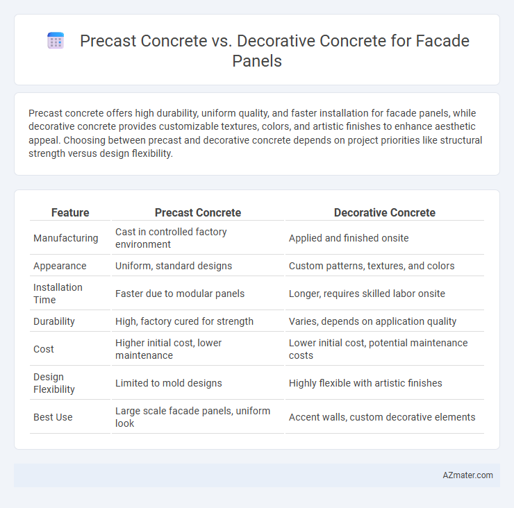 Precast Concrete vs. Decorative Concrete for Facade Panels - What is The Difference?