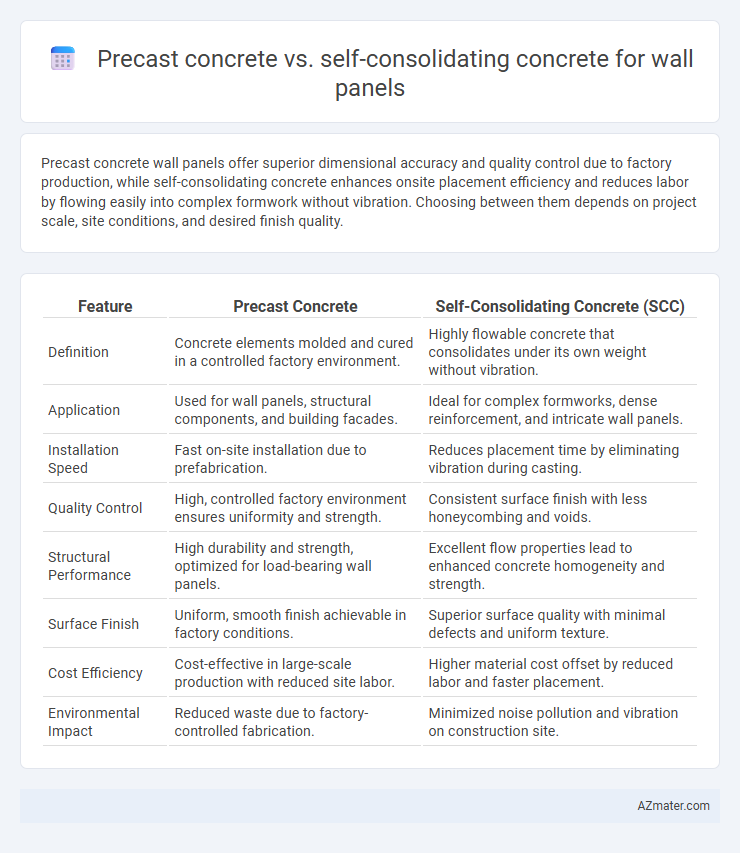 Precast concrete vs. self-consolidating concrete for wall panels - What is The Difference?