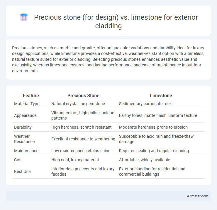 Precious stone (for design) vs. limestone for exterior cladding - What is The Difference?