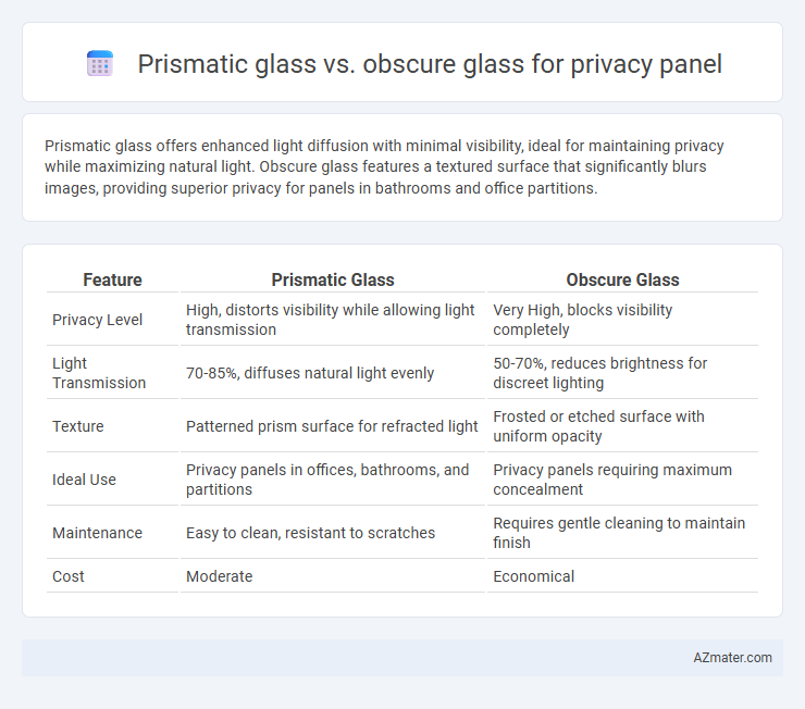 Prismatic glass vs. obscure glass for privacy panel - What is The Difference?