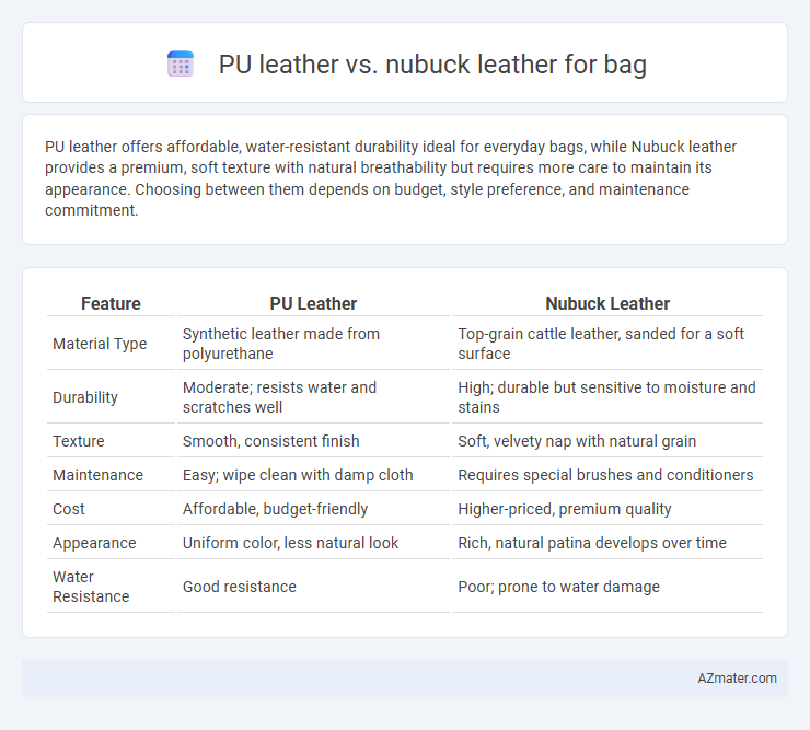 PU leather vs. nubuck leather for bag - What is The Difference?
