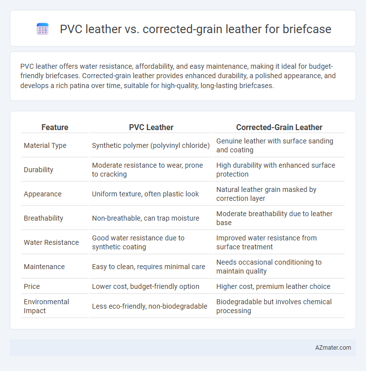 PVC leather vs. corrected-grain leather for briefcase - What is The Difference?