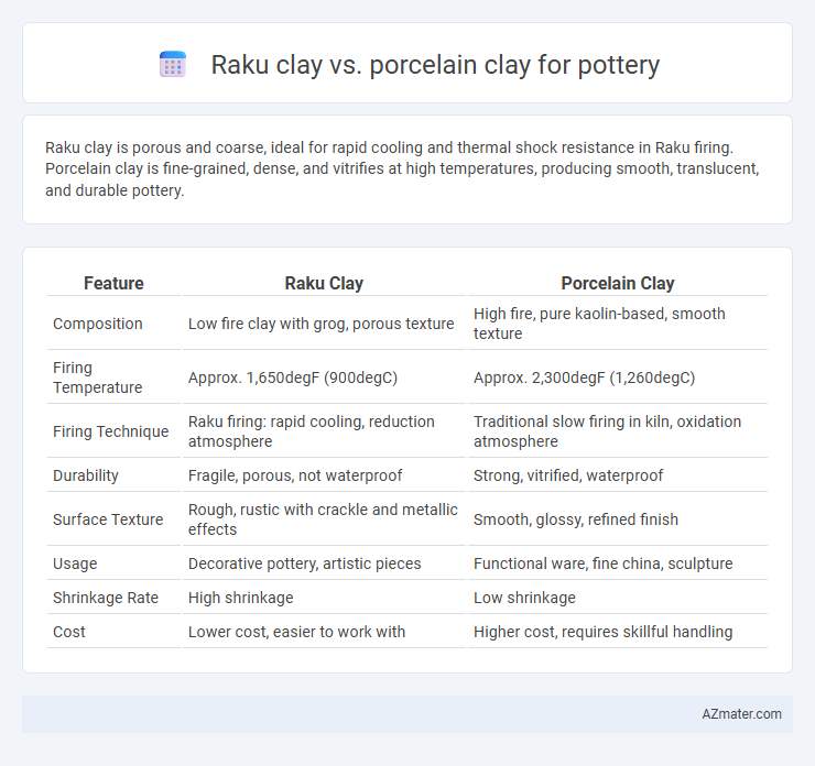 Raku clay vs. porcelain clay for pottery - What is The Difference?