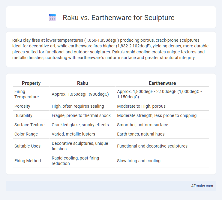 Raku vs. Earthenware for Sculpture - What is The Difference?