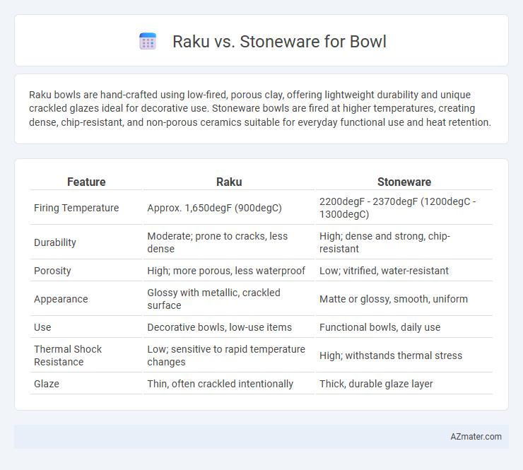 Raku vs. Stoneware for Bowl - What is The Difference?