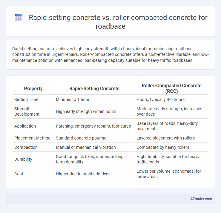 Rapid-setting concrete vs. roller-compacted concrete for roadbase - What is The Difference?
