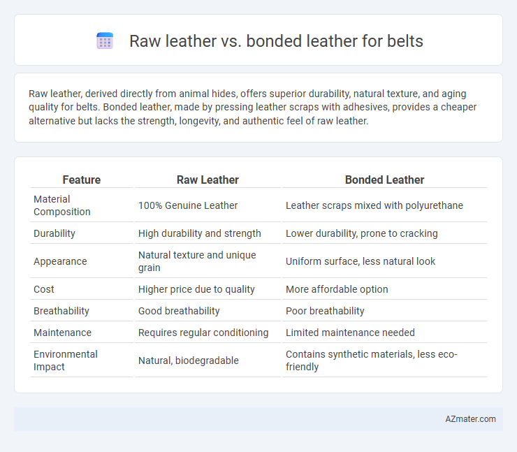 Raw leather vs. bonded leather for belts - What is The Difference?