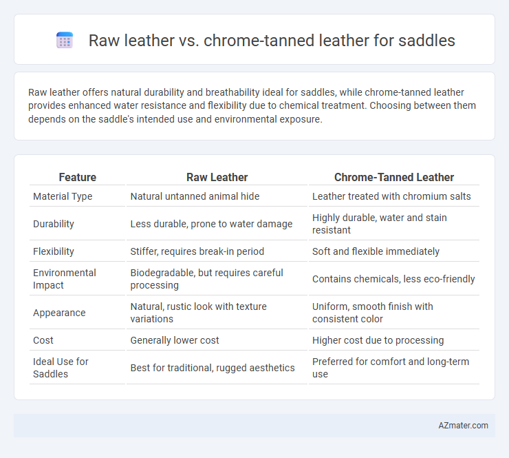 Raw leather vs. chrome-tanned leather for saddles - What is The Difference?