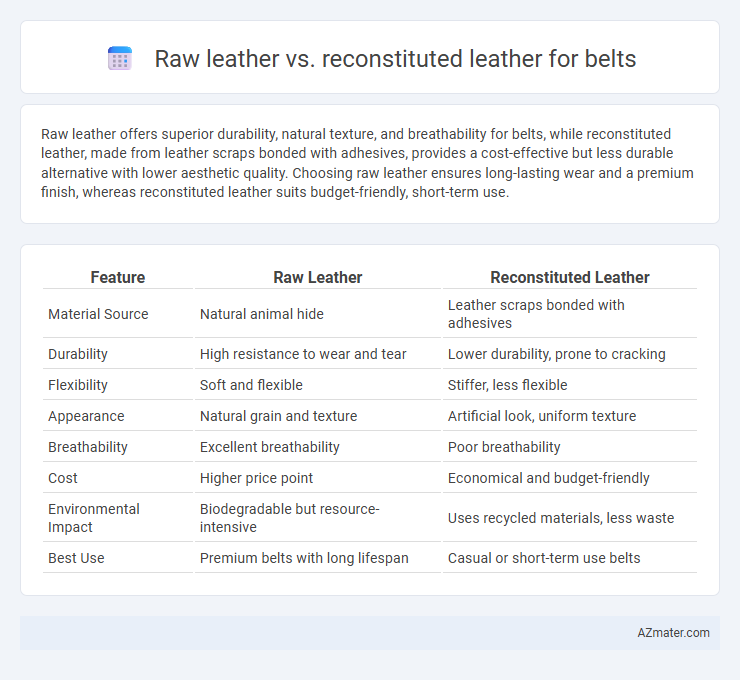 Raw leather vs. reconstituted leather for belts - What is The Difference?