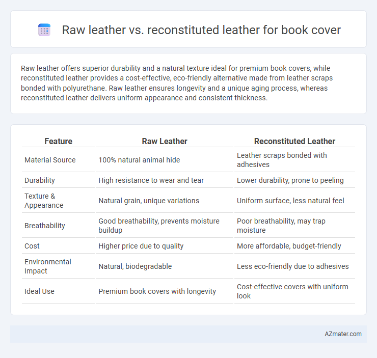 Raw leather vs. reconstituted leather for book cover - What is The Difference?
