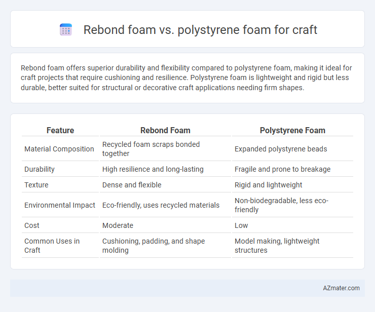 Rebond foam vs. polystyrene foam for craft - What is The Difference?